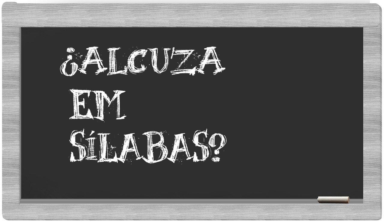 ¿alcuza en sílabas?