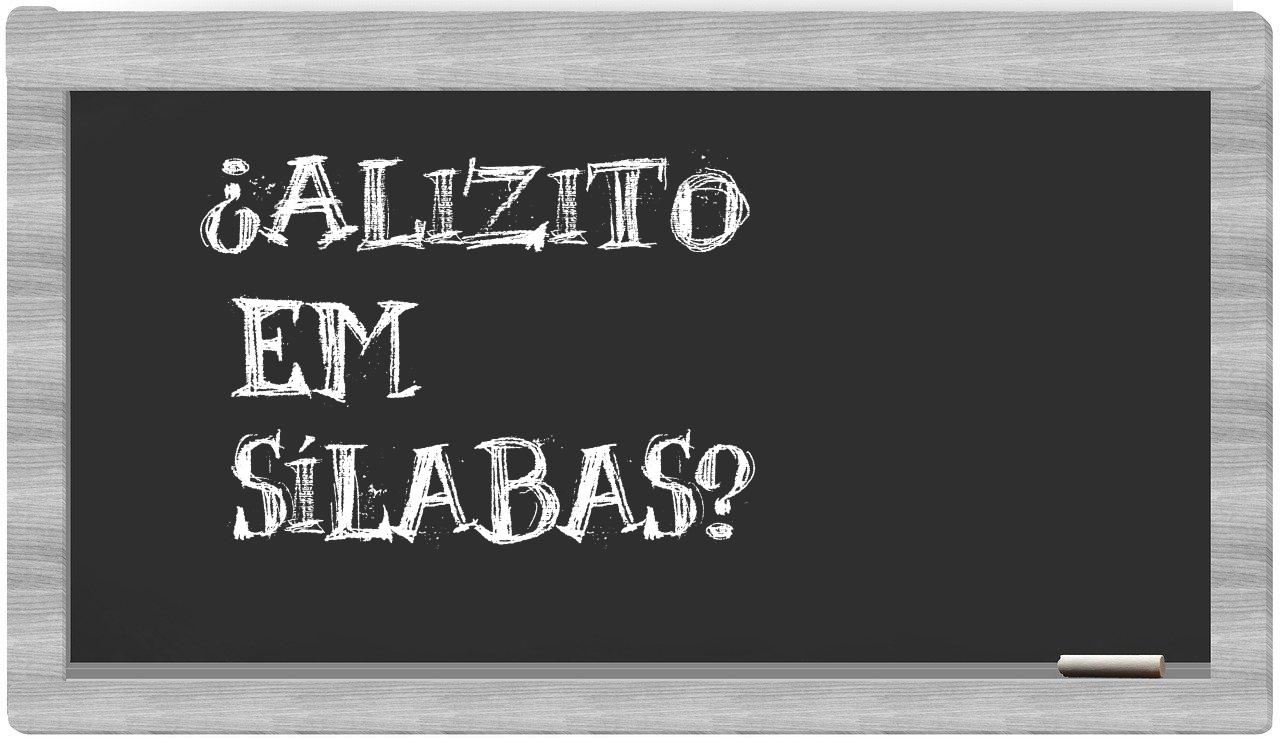 alizito in syllables