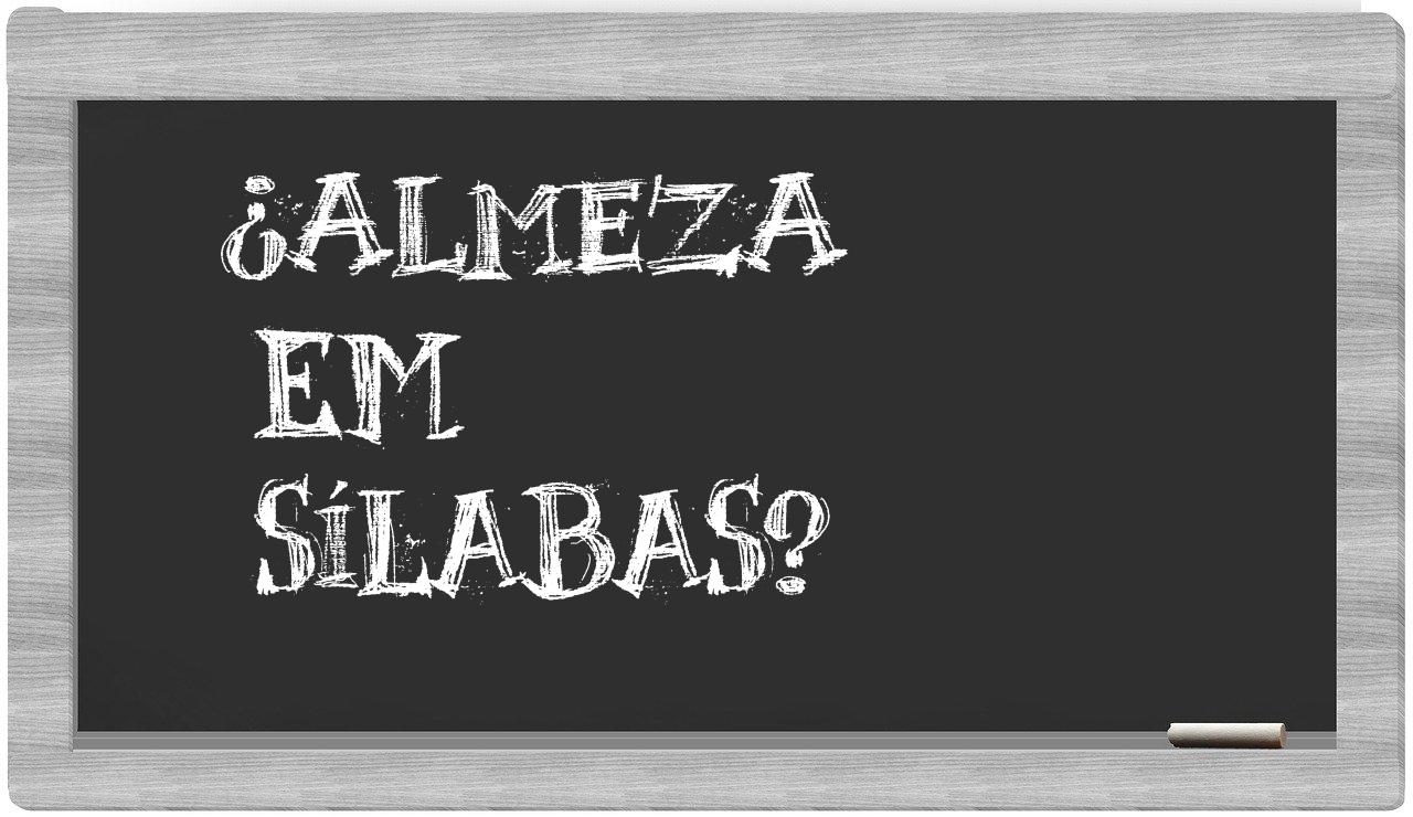 almeza in syllables