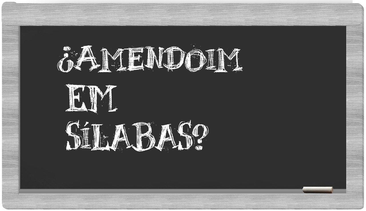 amendoim in syllables