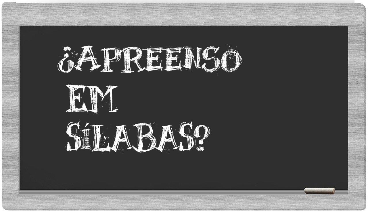 ¿apreenso en sílabas?
