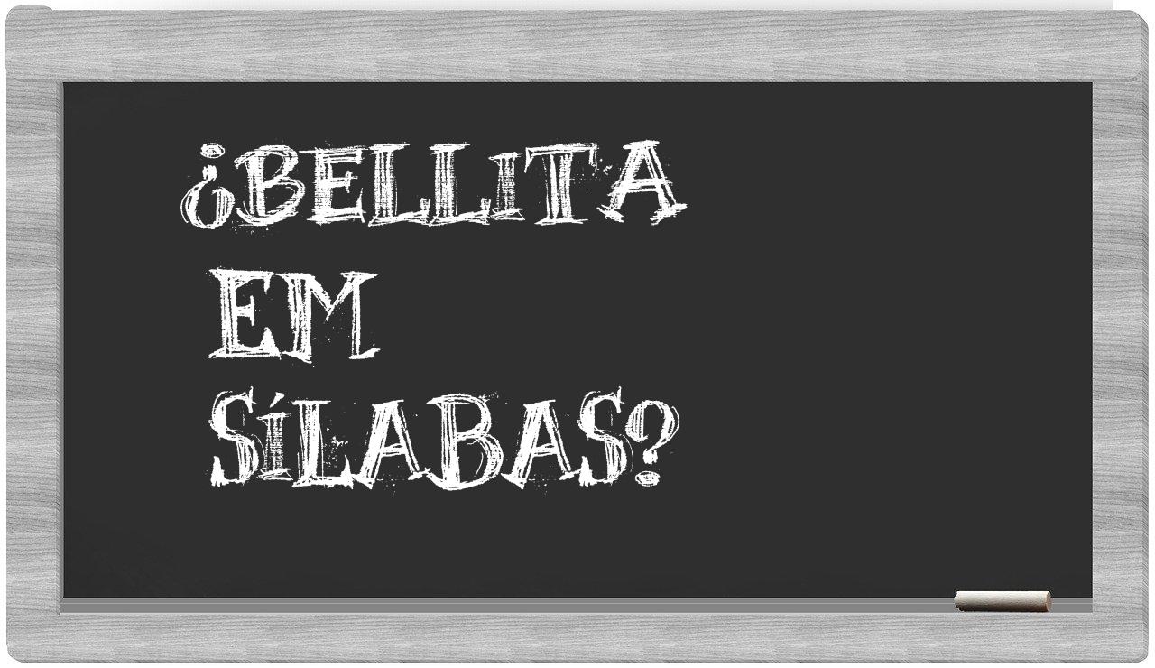 bellita in syllables