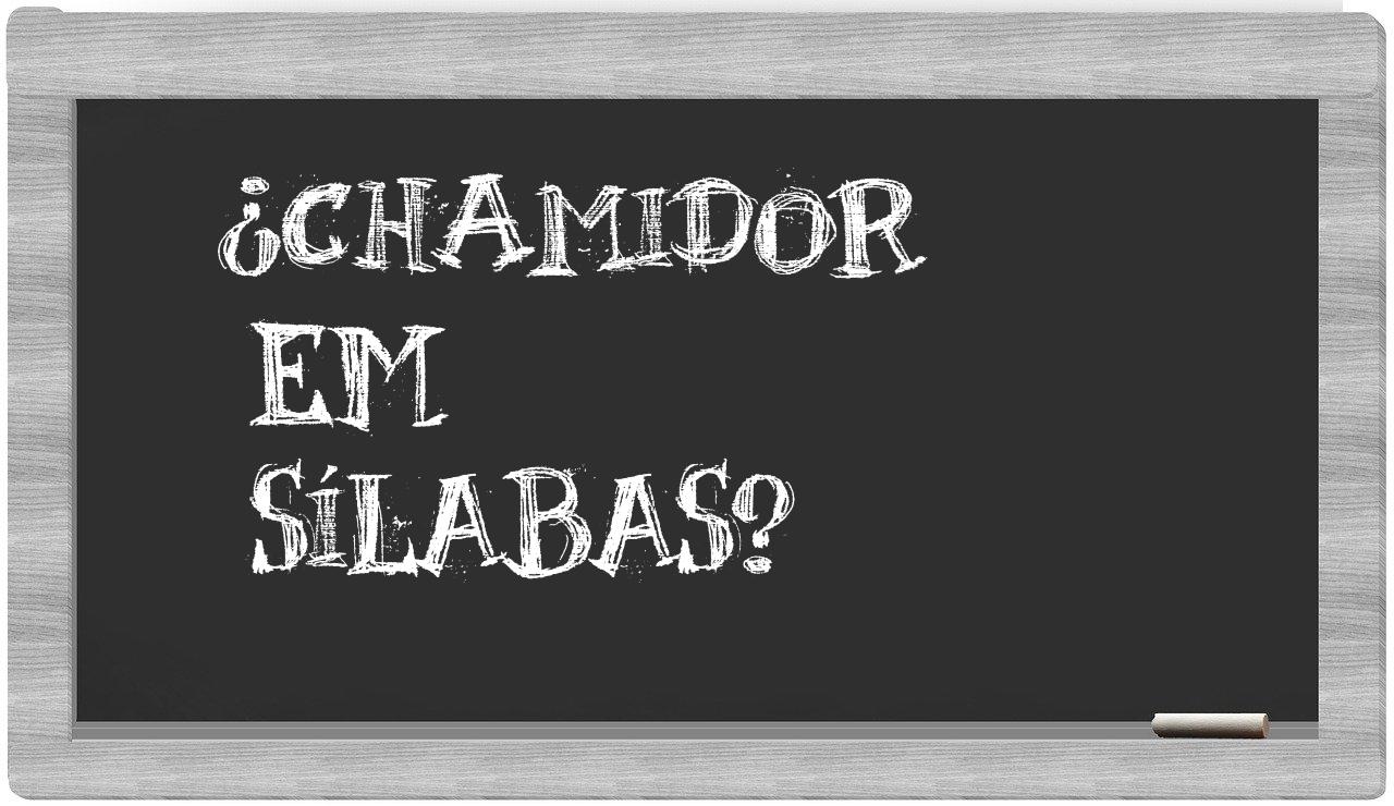 chamidor in syllables